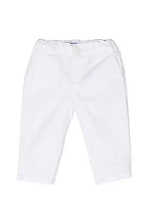 Optical white cotton blend trousers EMPORIO ARMANI KIDS | 8NHP604N6YZ0100